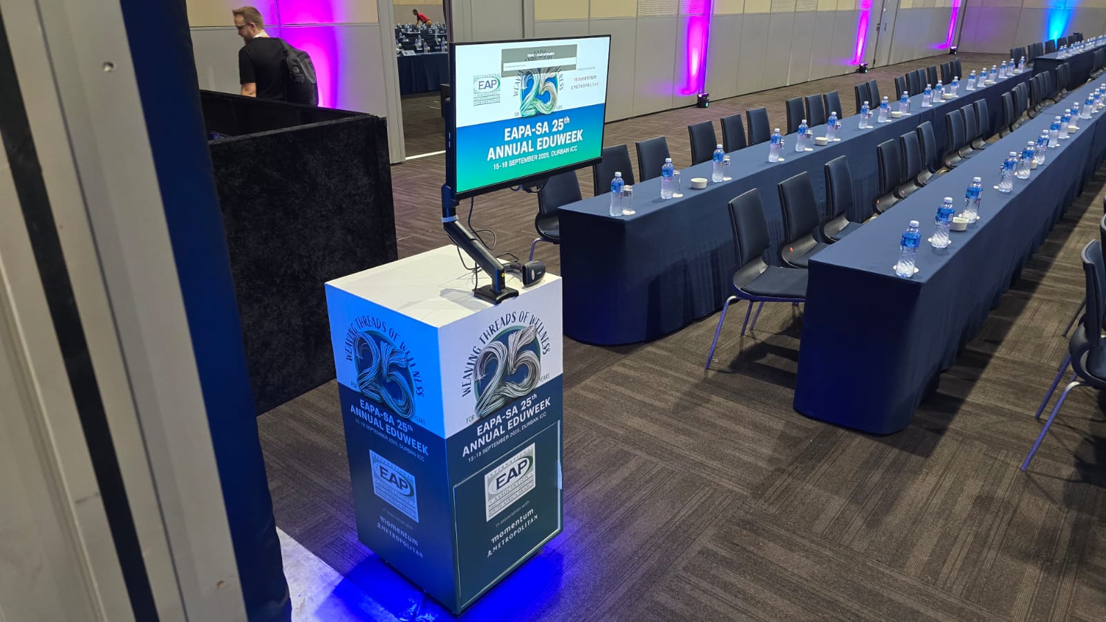 EAPA-SA 25th Annual EduWeek 2025 CPD session attendance kiosk