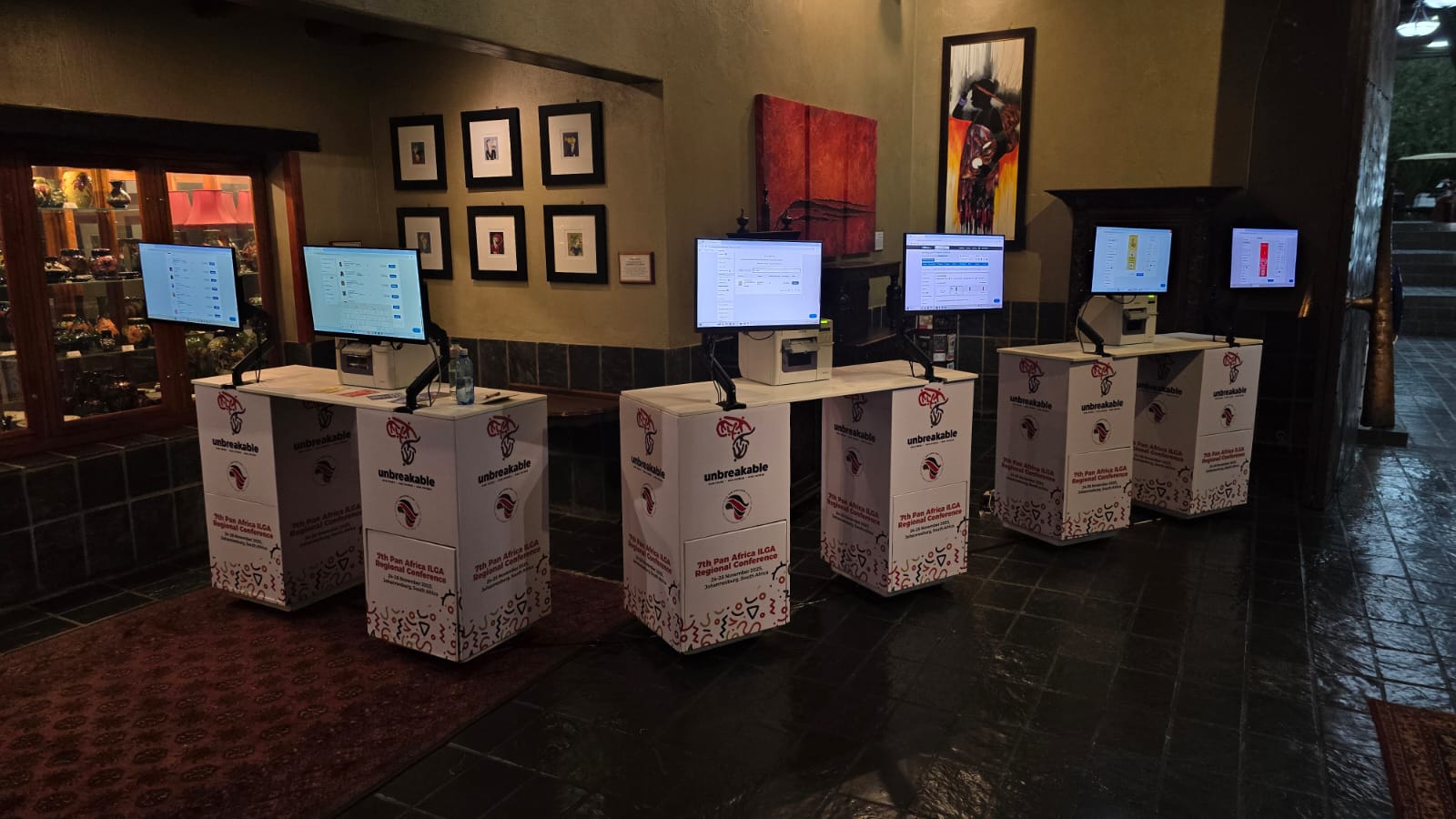 PAI 7th Regional Conference 2025 touchscreen registration kiosk fleet